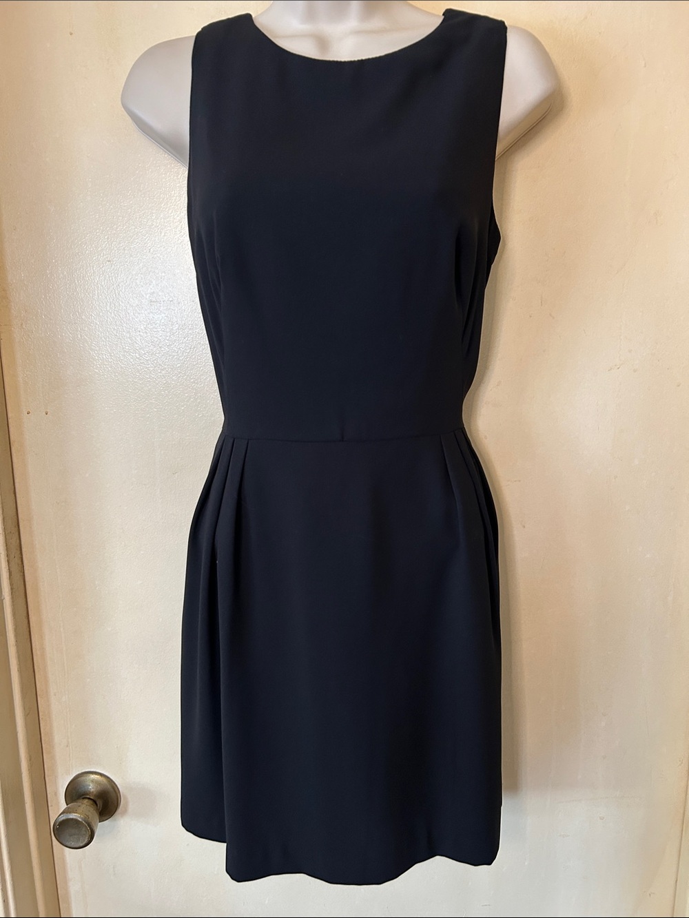 Trilogy Vintage Black Sleeveless Mini Dress with Bows in Back size 6